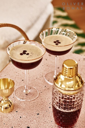 Oliver Bonas Gold Espresso Martini Gift Set (617271) | £45