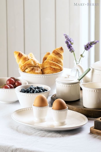 Mary Berry Set of 4 White Signature Egg Cups (617357) | £17