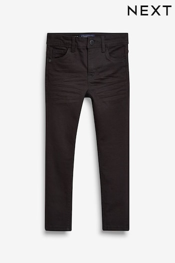 Black Super Skinny Fit Cotton Rich Stretch Knitted Jeans (3-17yrs) (617477) | £11 - £16