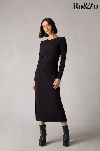 RO&Zo Petite Twist Detail Jersey Dress (617658) | £89