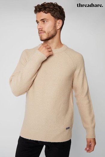 Threadbare Natural Crew Neck Raglan Sleeve Knitted Jumper (617668) | £28