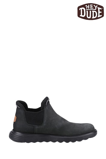 HEYDUDE Branson Black Boots 8858st (617709) | £90