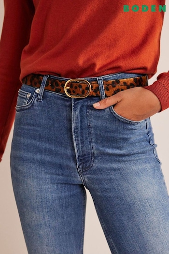 Boden Brown Classic Leather Belt (617745) | £45