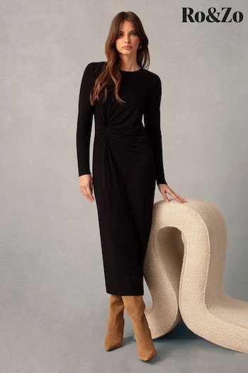 Ro&Zo Twist Detail Jersey Dress (617789) | £89