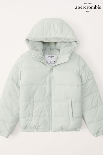 Abercrombie & Fitch Green Quilted Puffer Jacket (617879) | £44.50