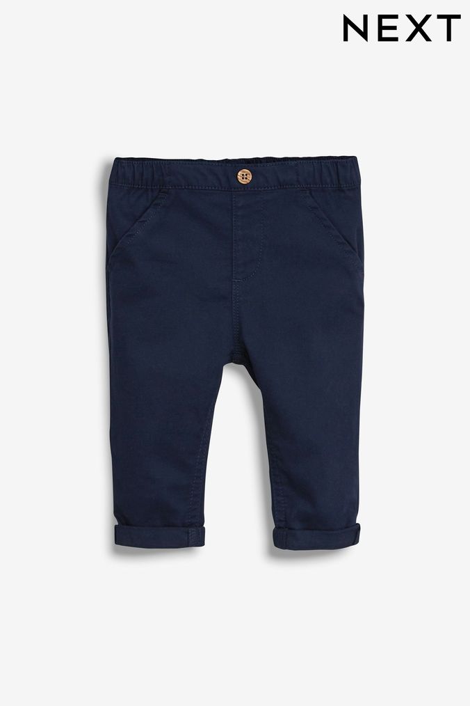 Navy Blue Woven Baby Chinos (618473) | £10 - £11