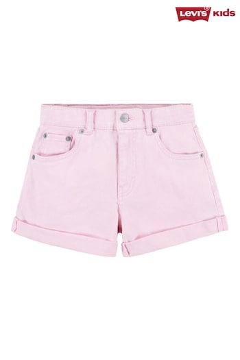 Levi's® Pink Mom Denim Shorts Black With Roll Cuff (618873) | £35 - £40