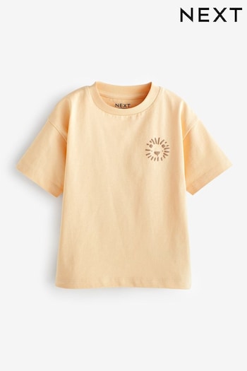 Buttermilk Yellow Simple Short Sleeve T-Shirt (3mths-7yrs) (619076) | £3.50 - £5.50