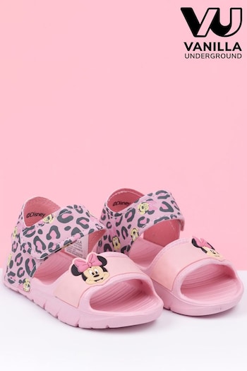 Vanilla Underground Pink Minnie Mouse Disney cremallera Sandals (619233) | £14