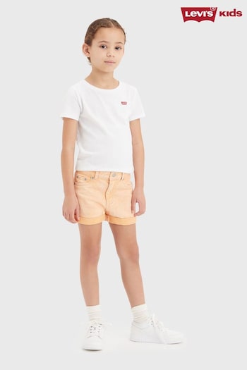 Levi's® Orange Mom Denim sleeve Shorts With Roll Cuff (619256) | £40 - £45