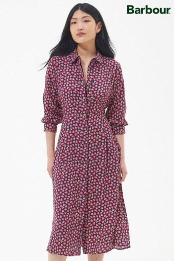 Barbour® Pink Rosoman Midi Multi Dress (619423) | £100