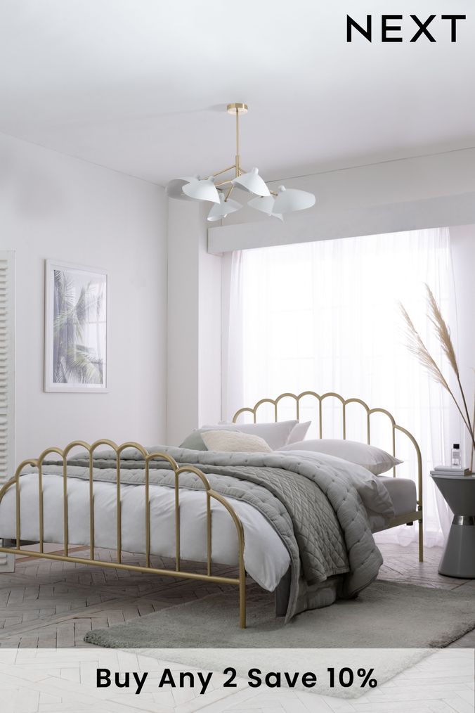 Nixson metal online bed frame