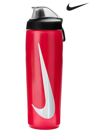 Nike platinum Red Refuel Locking Lid 710ml Water Bottle (619600) | £18