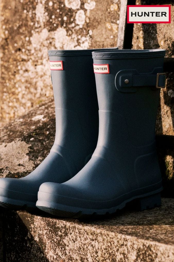 Mens blue 2025 hunter wellies