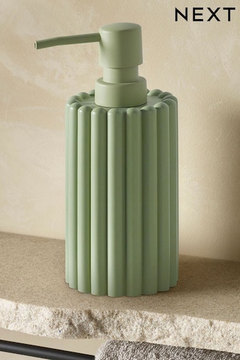 Sage Green Rib Soap Dispenser (620006) | £12