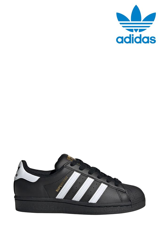 Buy Girls Black Adidas Originals Superstar Footwear Online Next UK