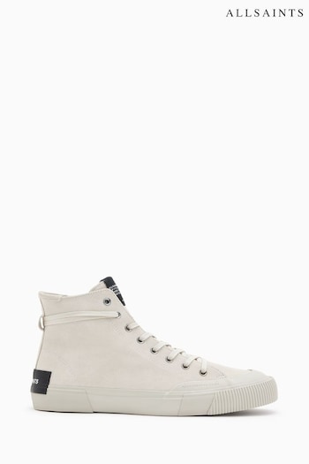 AllSaints White Dumont Suede Shoes (620168) | £139