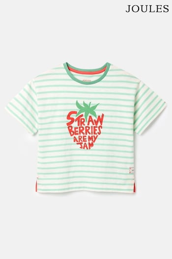 Joules Fun Days Green Short Sleeve Graphic T-shirt (620409) | £14.95 - £16.95