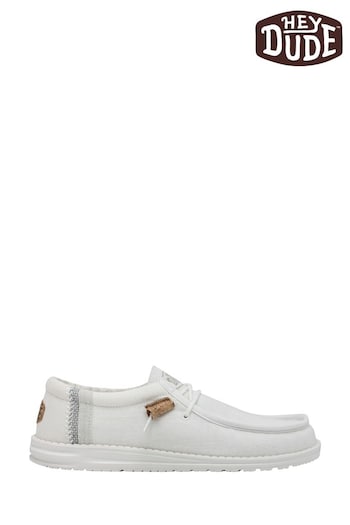 HEYDUDE Wally Linen Shoes (620569) | £60