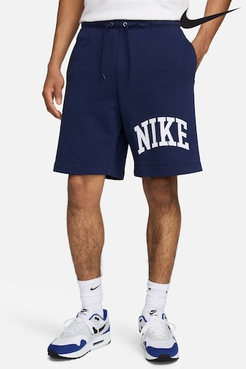 Nike Navy Club Fleece French Terry Shorts (620602) | £55
