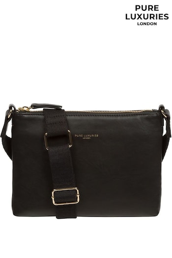 Pure Luxuries London Nessa Nappa Leather Cross-Body Bag (620637) | £49