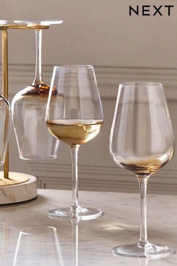 Set of 4 Natural Smoked Kya Wine Glasses (620755) | £32