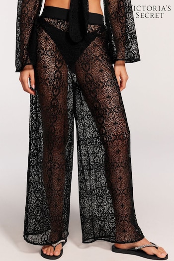 Victoria's Secret Black Lace Beach Trousers (620786) | £45