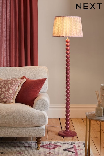 Red Bobbin Floor Lamp (620815) | £125
