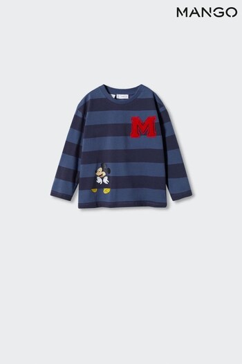 Mango Blue Mickey Long Sleeved T-Shirt (621459) | £15