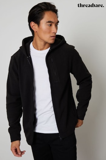Threadbare Black Micro Fleece Zip Through Jacket (622282) | £24
