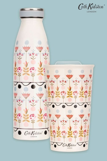 Cath Kidston Cream Travel Mug & Hydration Bottle (622465) | £35