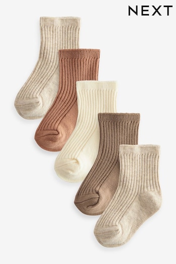Neutral Baby Socks 5 Pack (0mths-2yrs) (622650) | £5.50