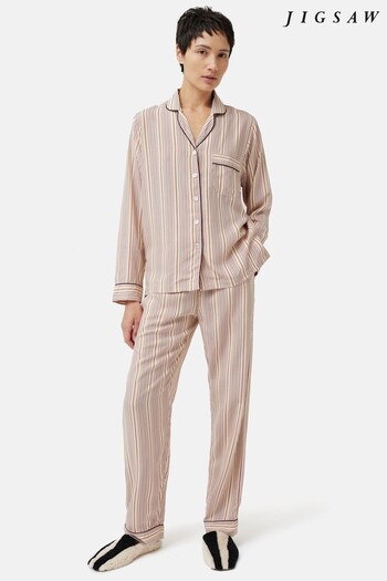 Jigsaw Pink Heritage Stripe Pyjamas (622889) | £68