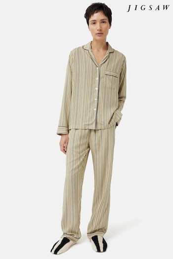 Jigsaw Blue Heritage Stripe Pyjamas (622923) | £68