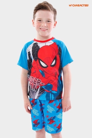 Character Blue Spiderman Short Pyjamas (623238) | £17