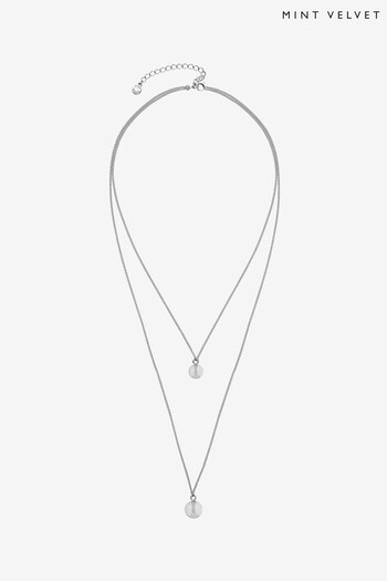 Mint Velvet Silver Tone Double Necklace (623373) | £29
