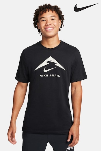 Nike Black Dri-FIT Trail Running T-Shirt (623431) | £33