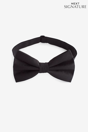 Black Signature Twill Silk Bow Tie (623576) | £18