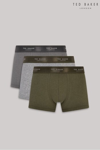 Ted Baker Natural Cotton Fashion Trunks 3 Pack (623627) | £38