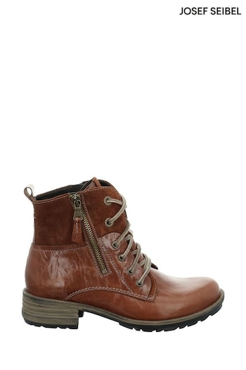 Josef Seibel Brown Sandra Biker-Style Combat Boots (623691) | £125
