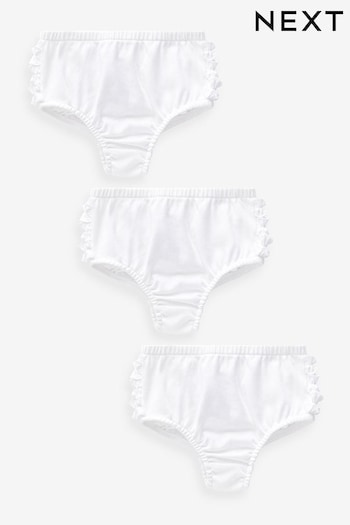 White 3 Pack tribal Knickers (0mths-2yrs) (623936) | £8