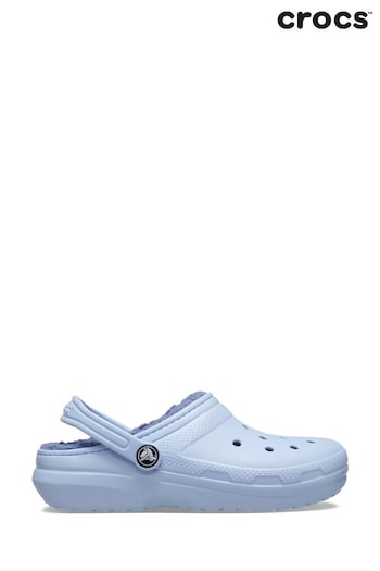 Crocs Chanclas Kids Blue Classic Lined Clogs (623961) | £45