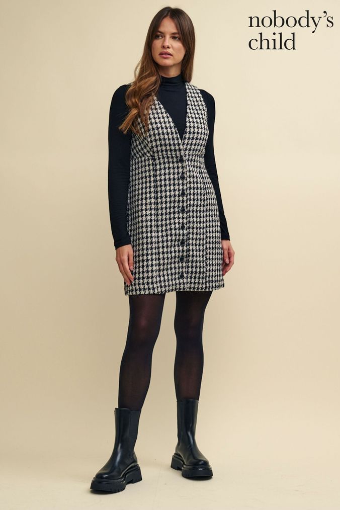 Next tartan deals dress with tights