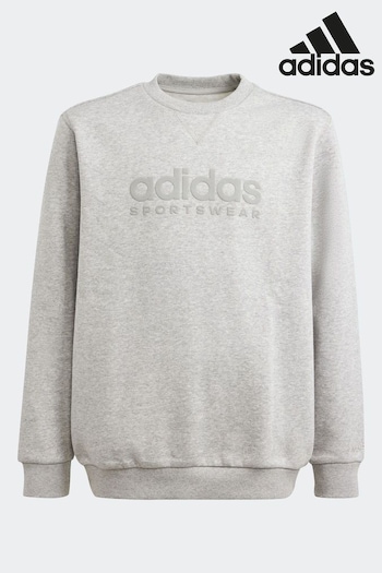 adidas Grey Sportswear All Szn Graphic Sweatshirt Kids (624433) | £33