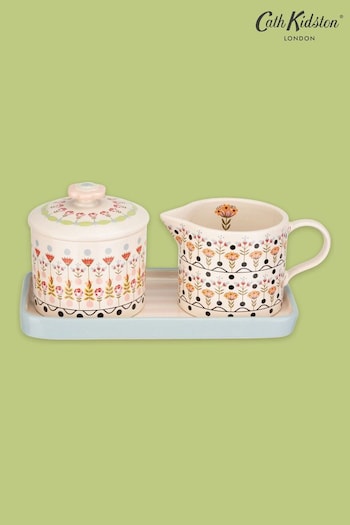 Cath Kidston Cream Ceramic Sugar & Milk Jug Set (624489) | £30
