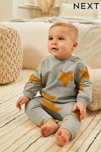 Blue Star Cosy Baby Sweatshirt And Joggers 2 Piece Set (624991) | £13 - £15