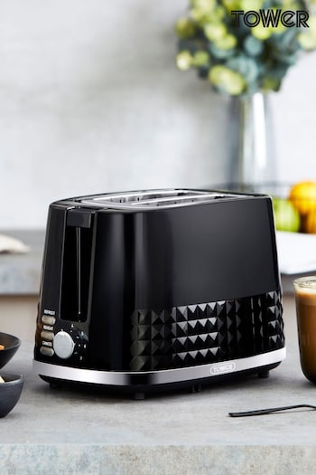Tower Black Solitaire 2 Slice Toaster (625480) | £30