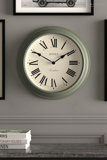 Jones Clocks Green A Classic Wall Clock (626407) | £45