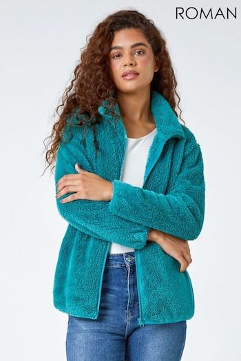 Roman Green Soft Sherpa Fleece Jacket (626503) | £28