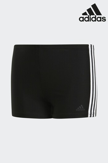 adidas Black 3-Stripes Swim Boxers (626758) | £18
